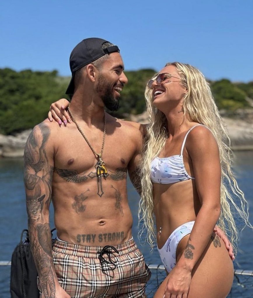 Douglas Louis and Alisha Lehmann on holiday
